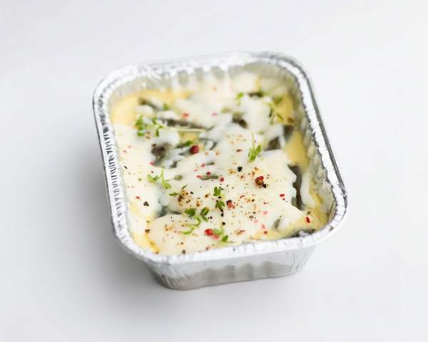 Омлет со стручковой фасолью и моцареллой