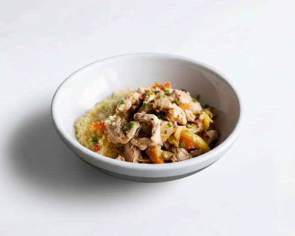 Индейка с овощами и кус-кус 