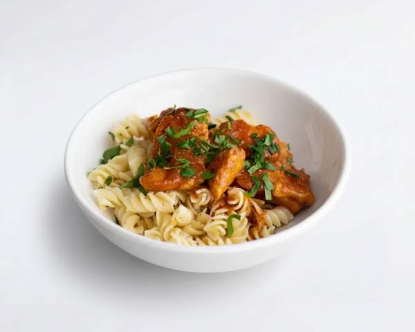 Чахохбили из курицы и макароны отварные