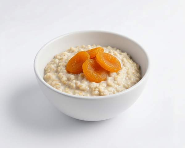 Ячневая каша на кокосовом молоке с курагой